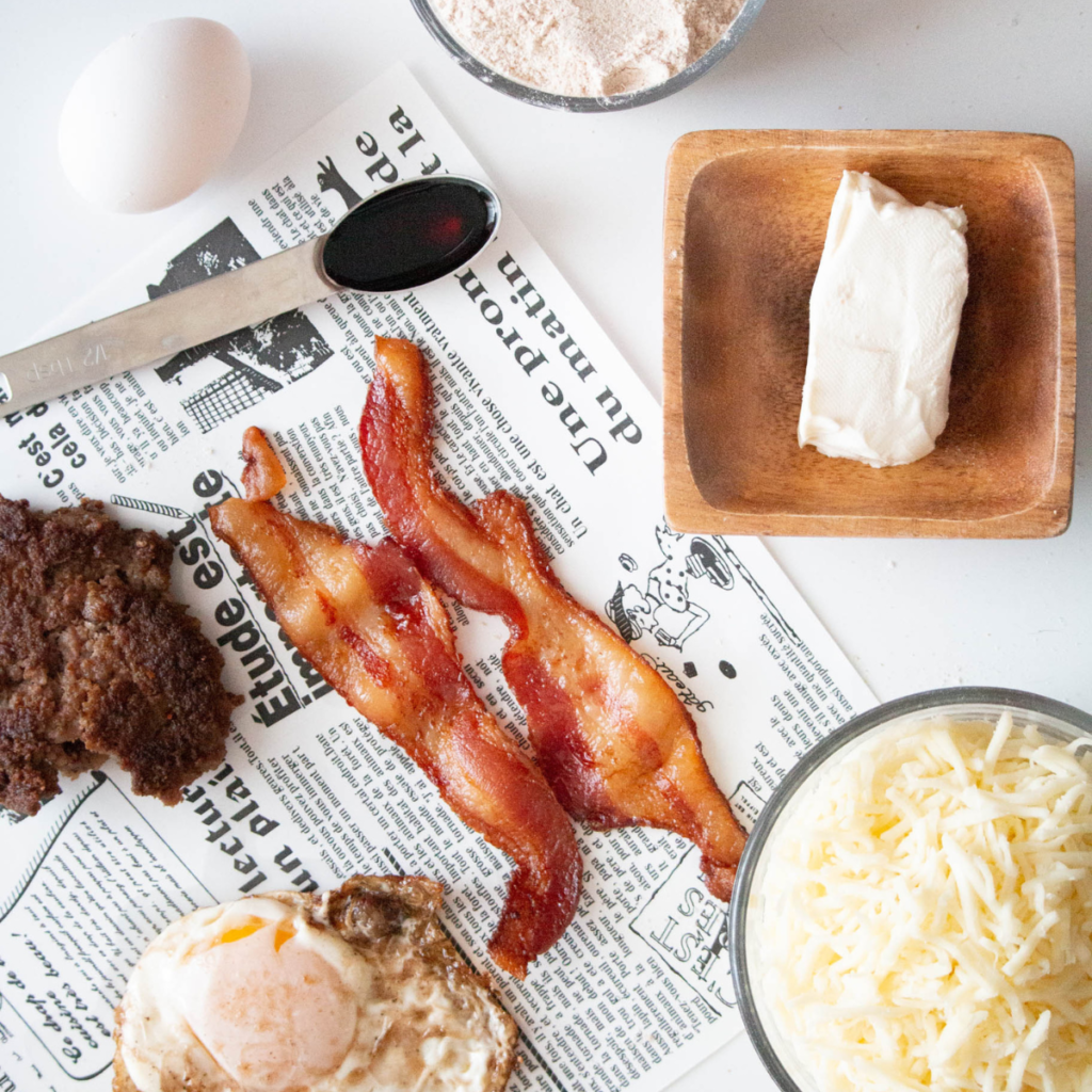 McGriddle Ingredients on kitchen table.